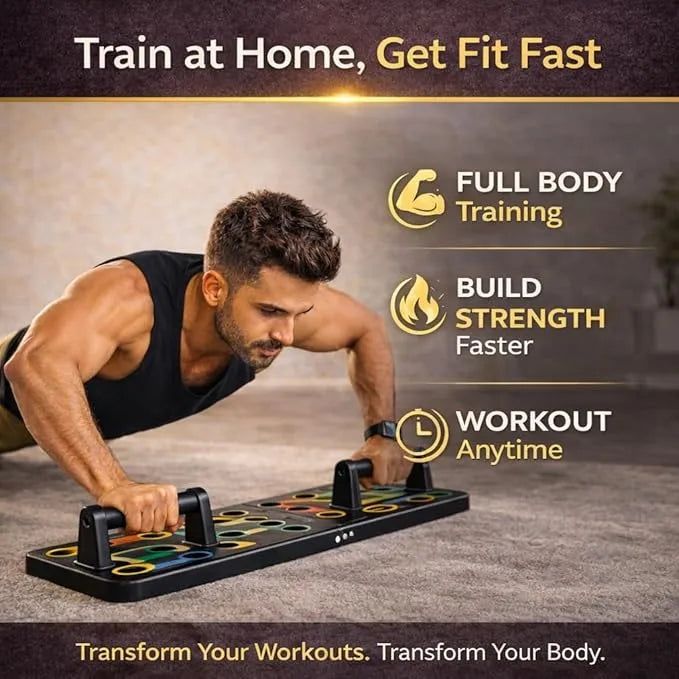 PushPro™ – 14-in-1 Board | Full Upper Body Workout | Home Gym Equipment for Men & Women