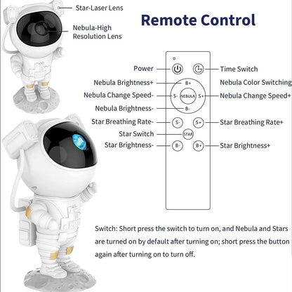 GalaxyGlow™ – 360° Galaxy Star Projector | Remote Control | Relax & Sleep
