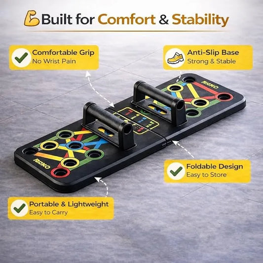 PushPro™ – 14-in-1 Board | Full Upper Body Workout | Home Gym Equipment for Men & Women