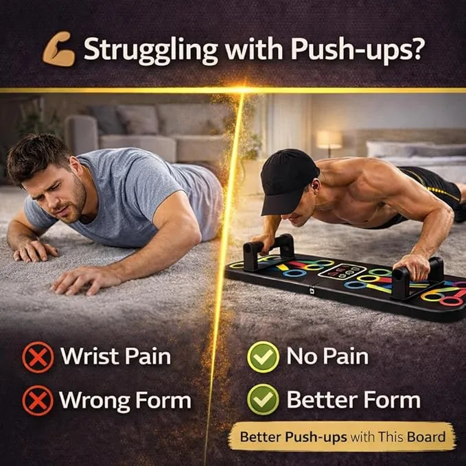 PushPro™ – 14-in-1 Board | Full Upper Body Workout | Home Gym Equipment for Men & Women