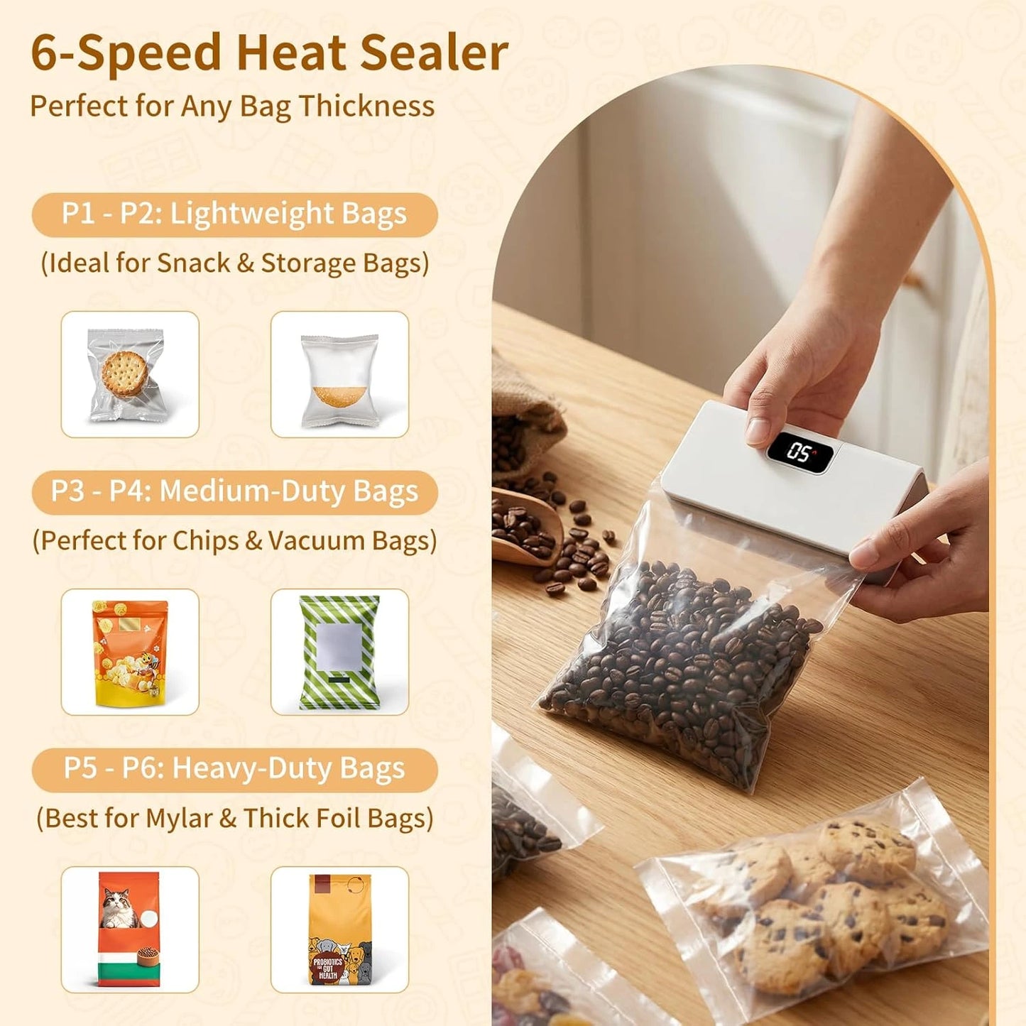 SealFresh™ - Magnetic Mini Heat Sealer | Fresh Snacks, Zero Waste | Rechargeable & Cutter