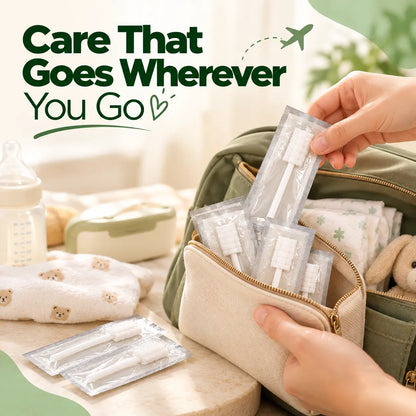 BabySoft™ Oral Care Cleaner | 30 Soft Gauze Swabs | Gentle Tongue Cleaning