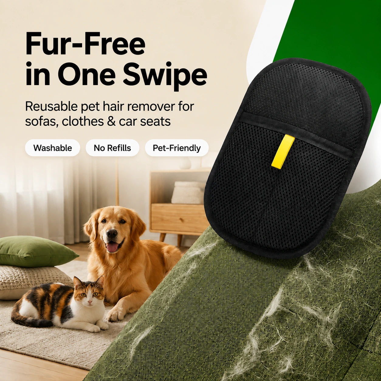 FurAway™ – Deshedding & Massage Glove | Fur-Free Home, Happier Pet