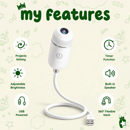 GalaxyGlow™ Projector | 6 Magical Themes | Turn Any Room Into A Galaxy