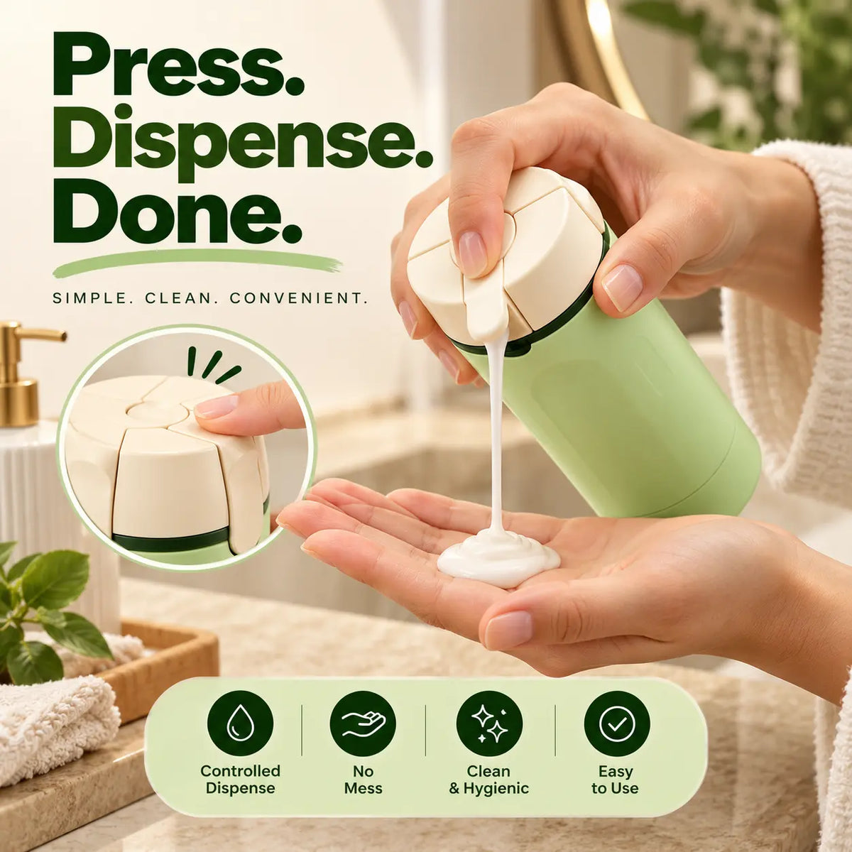 TravelMate™ – 4-in-1 Essentials Travel Bottle | Leak-Proof | Space Saving