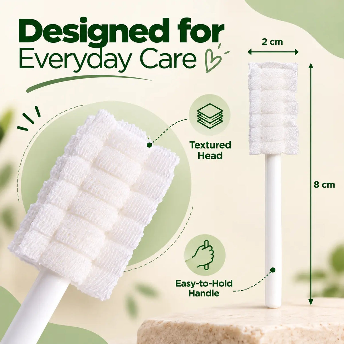 BabySoft™ Oral Care Cleaner | 30 Soft Gauze Swabs | Gentle Tongue Cleaning
