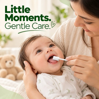 BabySoft™ Oral Care Cleaner | 30 Soft Gauze Swabs | Gentle Tongue Cleaning