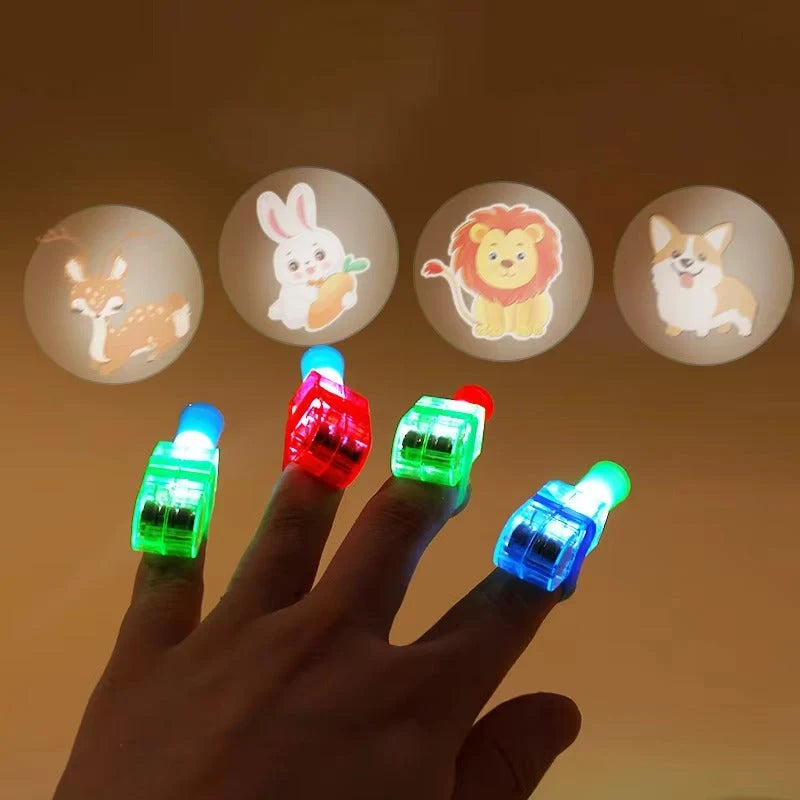 MagicBeam™ – Cartoon Projection Finger Toy | Screen-Free Fun (Pack of 5)